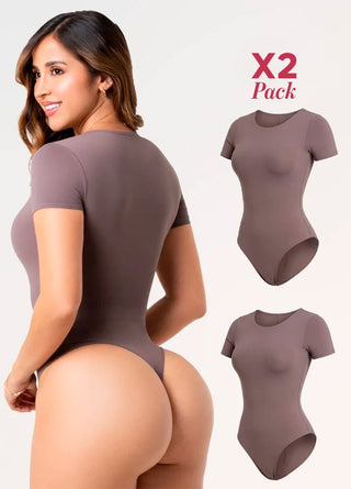 2 Pack Body Manga Corta: Sin Costuras y Elegancia | Salome 5007 | Ant 01L5